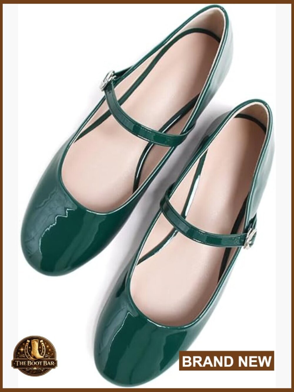 Women's Mary Jane Flats Square Toe Slip On Buckle Flats Soft Comfortable Casual